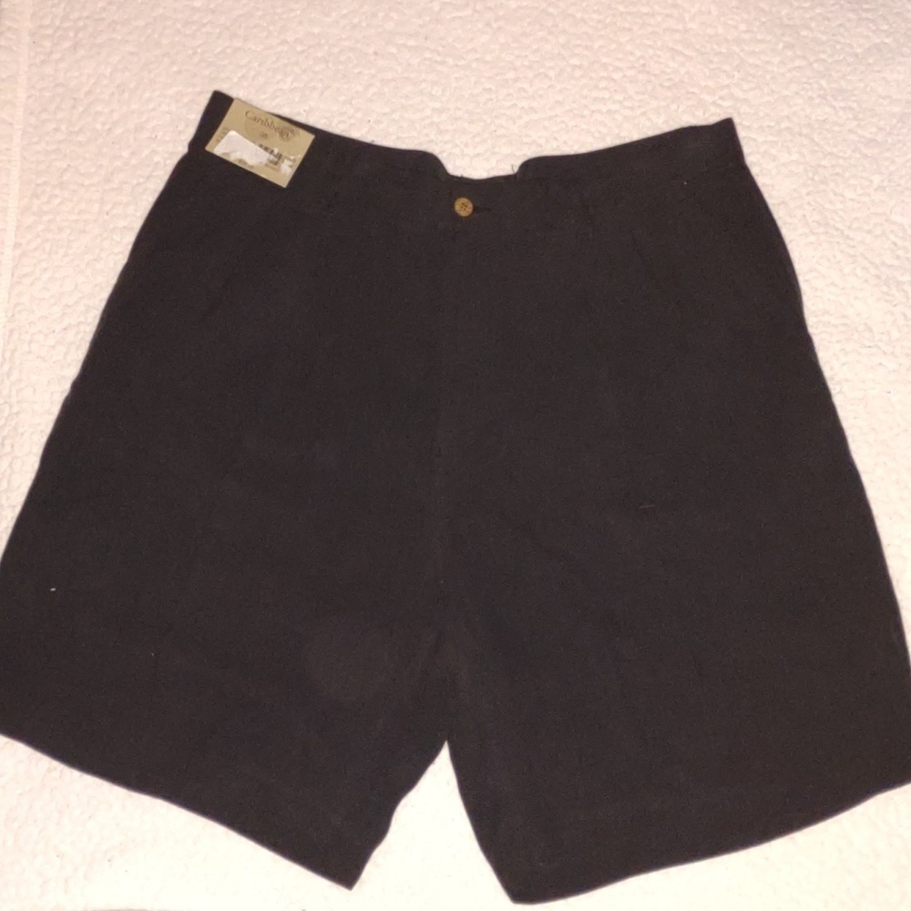 NWT Men's Caribbean 100% Silk Shorts Size 36